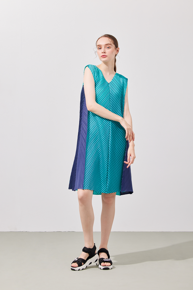 馬賽克背心洋裝