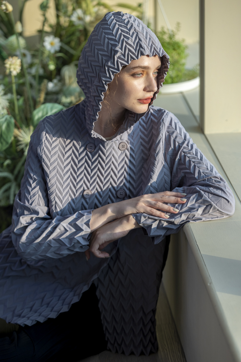 霧花綻放連帽外套